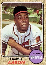 1968 Topps Baseball Cards      394     Tommie Aaron